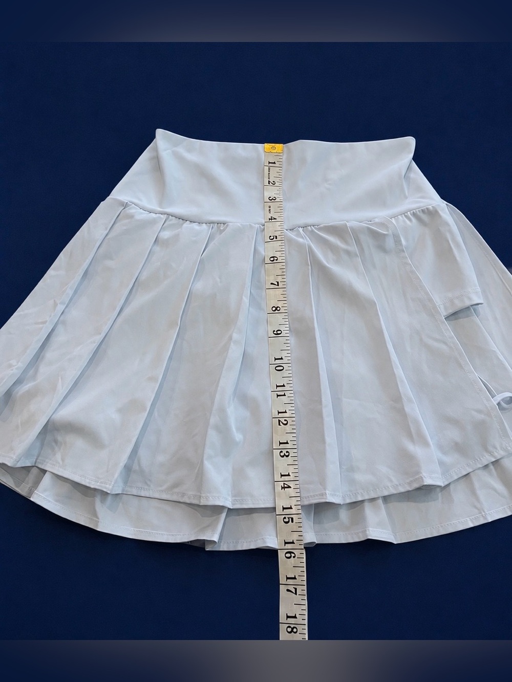 Halara Breezeful White Pleated Tennis Skort Built-In Shorts Size M - Picture 10 of 12
